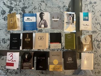 Men’s Cologne Sample Vial Lot Of 18 Luxury Designer 