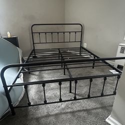 Queen size bed frame & twin bunk, beds, bed frame