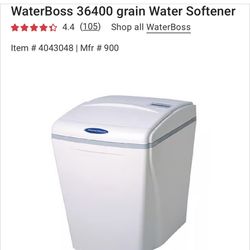 WaterBoss 36400 grain Water Softener  900