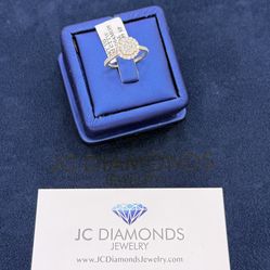 Ring Engagement 14k Gold Diamonds Real / Bridal 