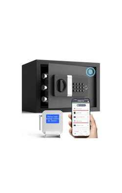 FORFEND Smart Fingerprint Safes | WiFi Safe Box App Unlock/Alarm | Voice Command, Kidnap SOS Alarm, Tamper Proof, Frozen Mode | Biometric Caja Fuerte