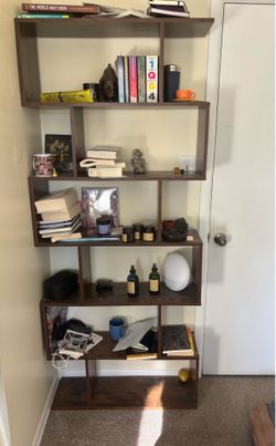 Modern Geometric Bookshelf - Excellent Condition