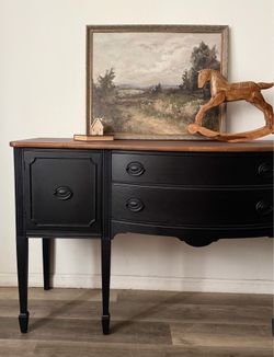 Solid Wood Refinished Sideboard / Buffet – Free Delivery in San Diego