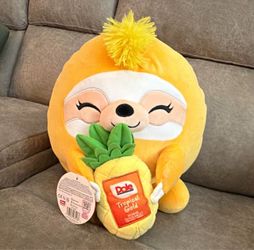 Squishmallows Dole Tropical Gold Pineapple Sloth Plush