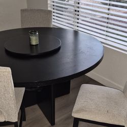 Dark Wood Dining Table