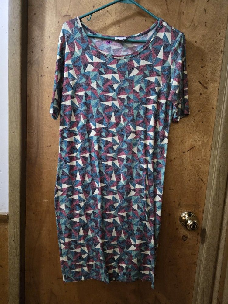 LuLaRoe Geometric Pattern Dress