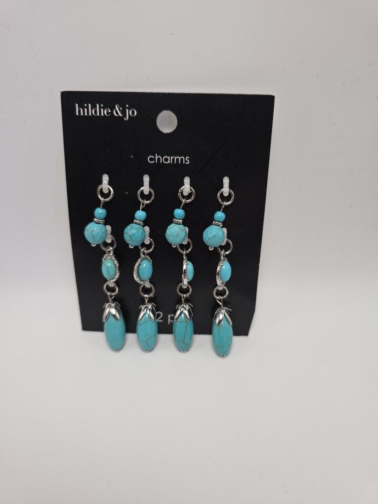Faux Turquoise Charms