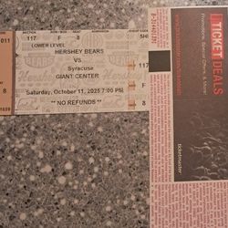 10-11 10-12 2 117 F 2 Hershey Bears Seats