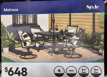 3 Piece Square Diming Table 