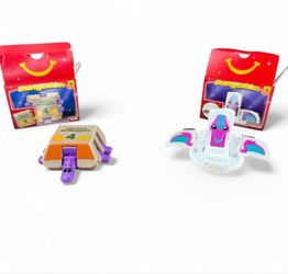 2026 McDonald’s Changeables Happy Meal Toys Lot of 2 #8 Vash & #4 Fergon w Boxes