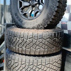 RAM TRX 18" WHEELS AND GOODYEAR LT 325/65/18 ALL TERRAIN TIRES $1,280 CASH TOTAL‼️ FREE INSTALLATIO‼