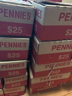 Box Of Lincoln pennies