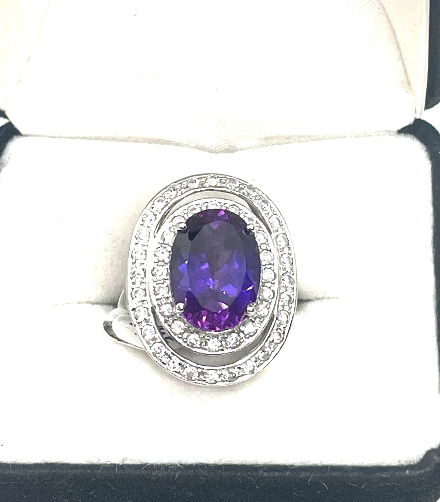 Sterling Sapphire Or Alexandrite Ring Sz. 7.25