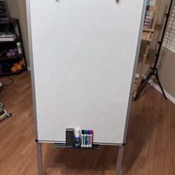 Whiteboard with Markers & Eraser – $50 – Standing Easel Style