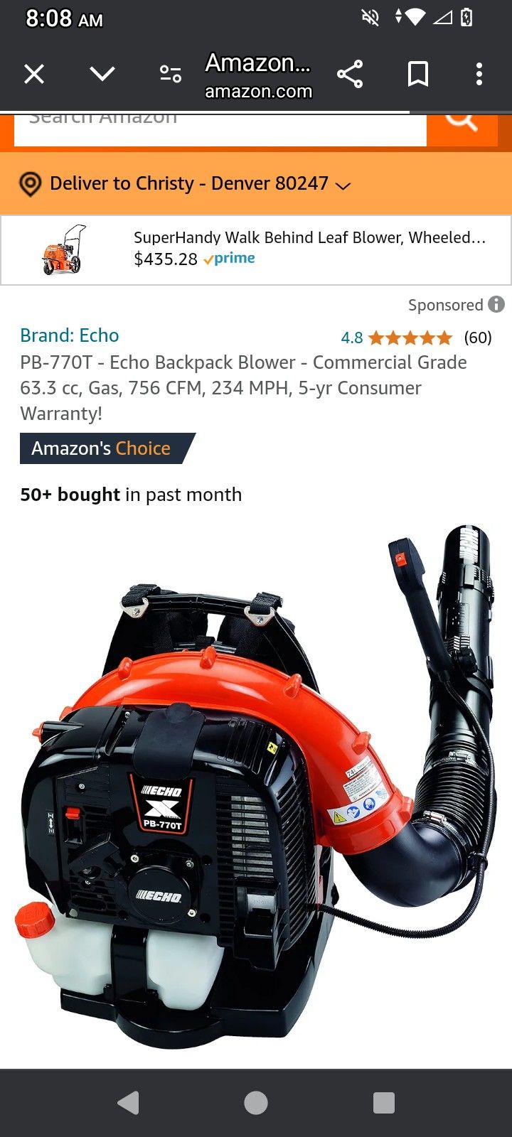 Stihl And Pb770 Leaf Blower 