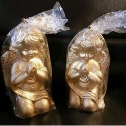 Gold Cherub Candles