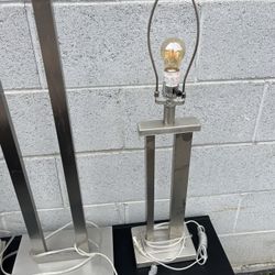 Floor Lamp & 2 Table Lamps Set