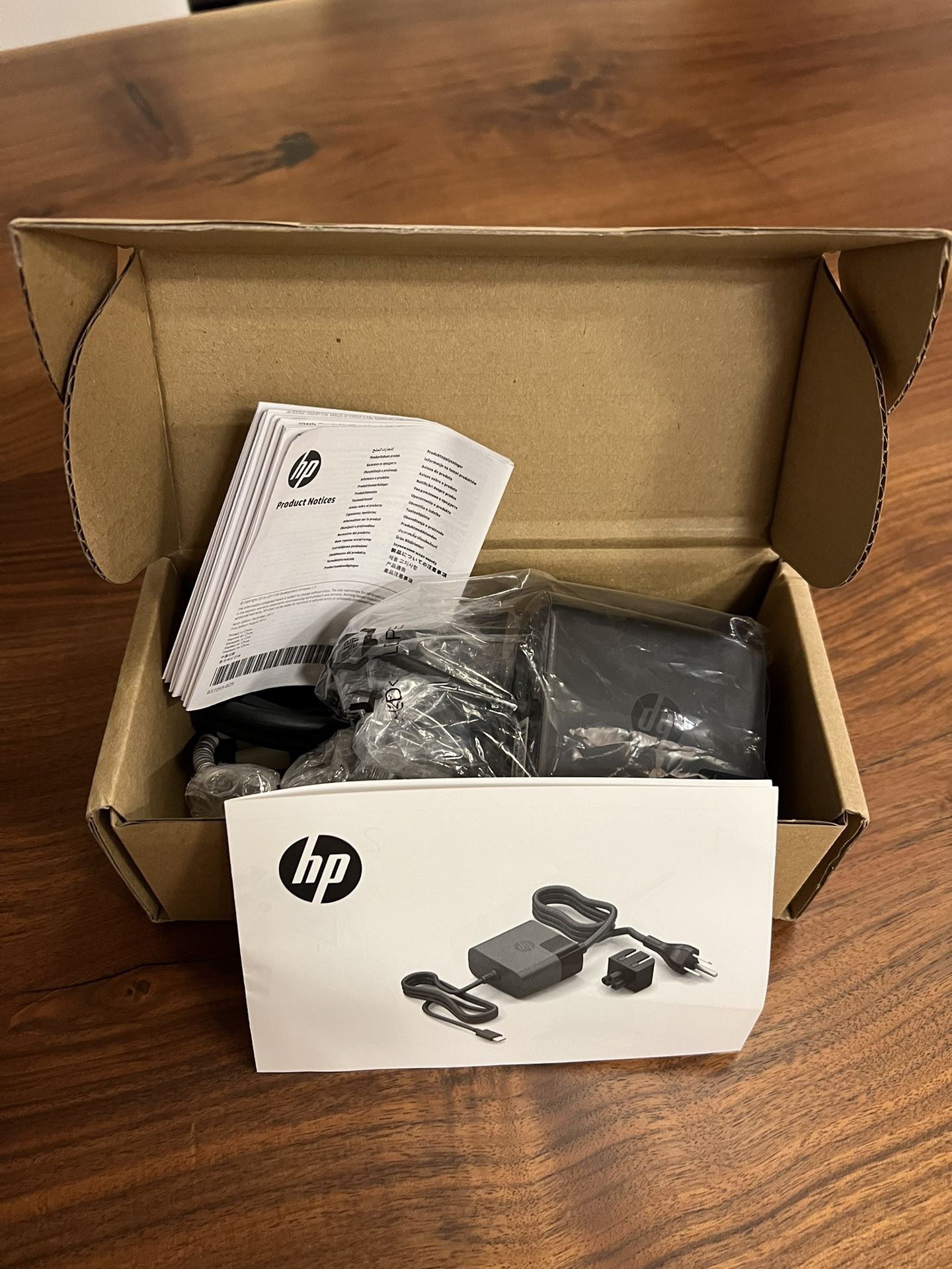 HP 65W USB-C Power Adapter and Cord; 1HE08UT