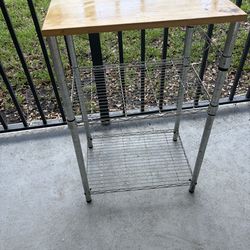 Small shelf table