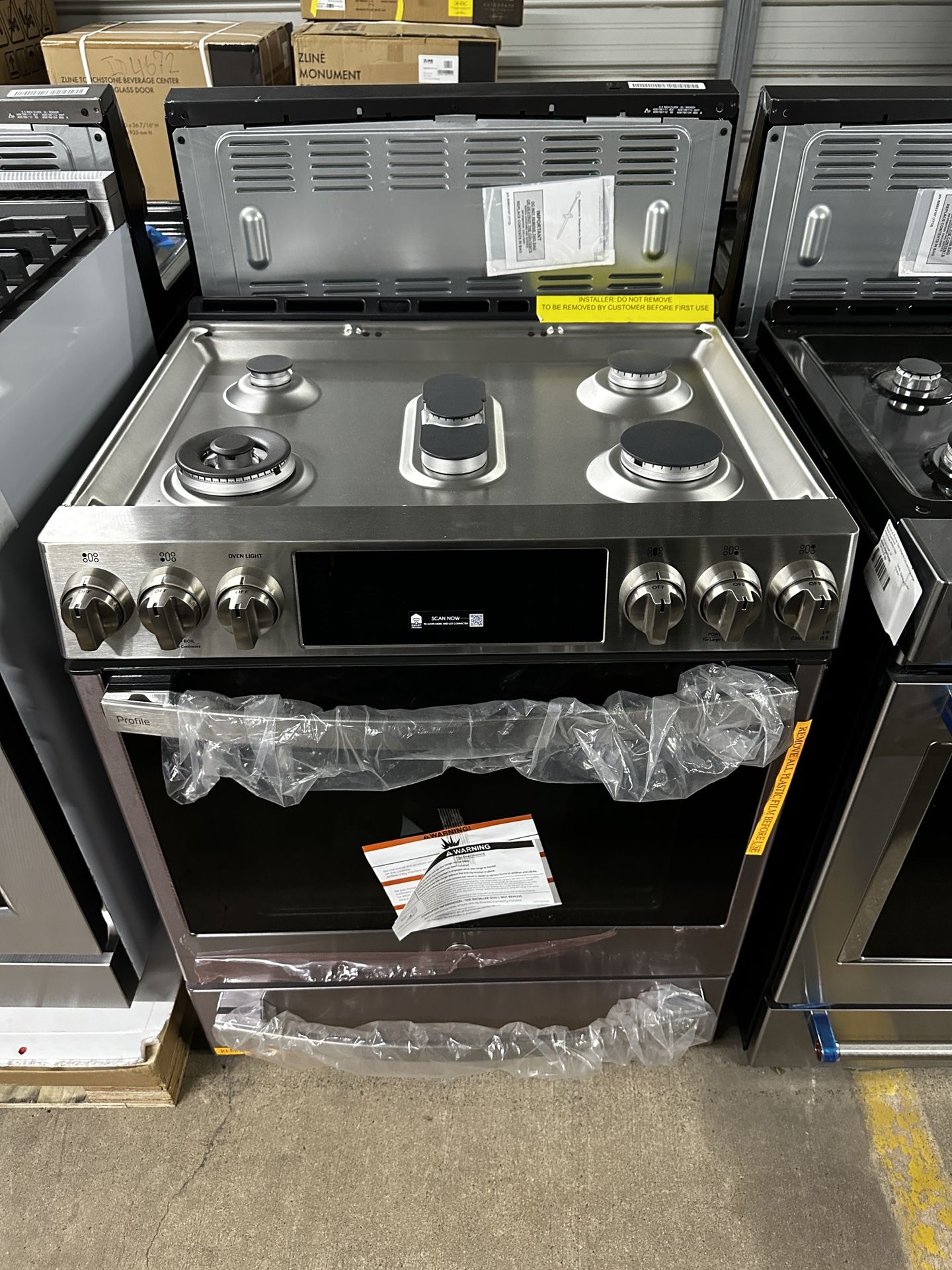 ✨ BRAND NEW 30” GE STAINLESS SLIDE IN GAS RANGE ✨ DELIVERY ✨ WARRANTY✨