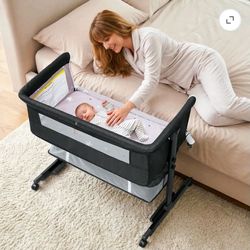 Bedside bassinet crib