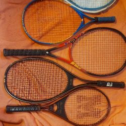 9 Tennis Rackets In Great Condition Some Vintage
