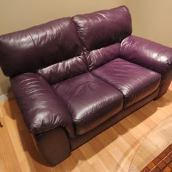 Leather Love Seat Couch