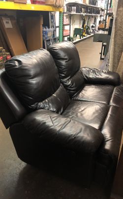 Leather loveseat $299