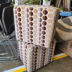 2 Cube Ottomans 