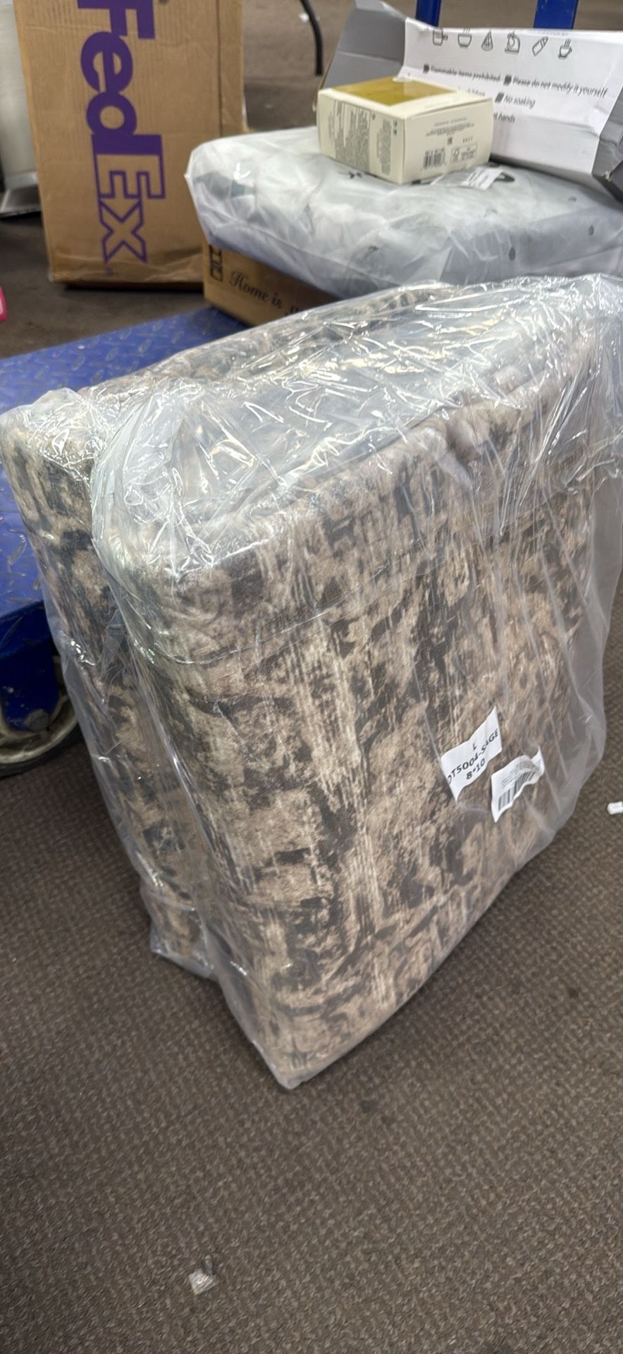 Area Rug Washable 8x10 Dark Brown 