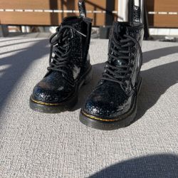 Dr. Martins Girl’s Glitter Combat Boots