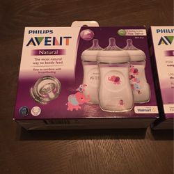 Baby - AVENT Phillips Natural 3x 9oz Bottles NEW