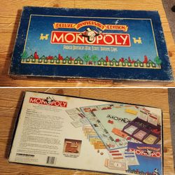 Vintage 1984 Parker Brothers Monopoly Deluxe Anniversary Edition