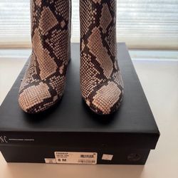 INC Women Boots Size 8 Brand New Snake