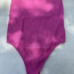 Strapless Pink Top Med/lg With Snap Body Top