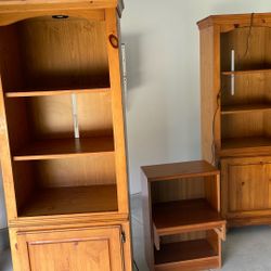 FREE! 2 Bookshelf’s 1 Black Shelf and 1 Stand Night 