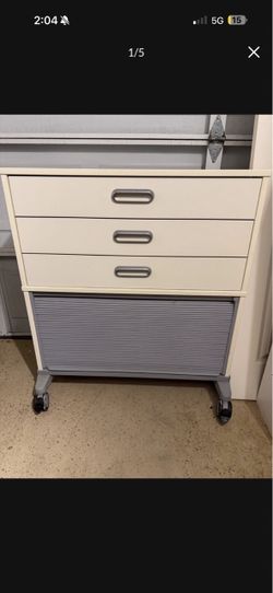 Rolling 3-Drawer Storage Cabinet on Wheels