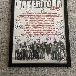 Baker Skateboards Team 2015 Singed Poster 
