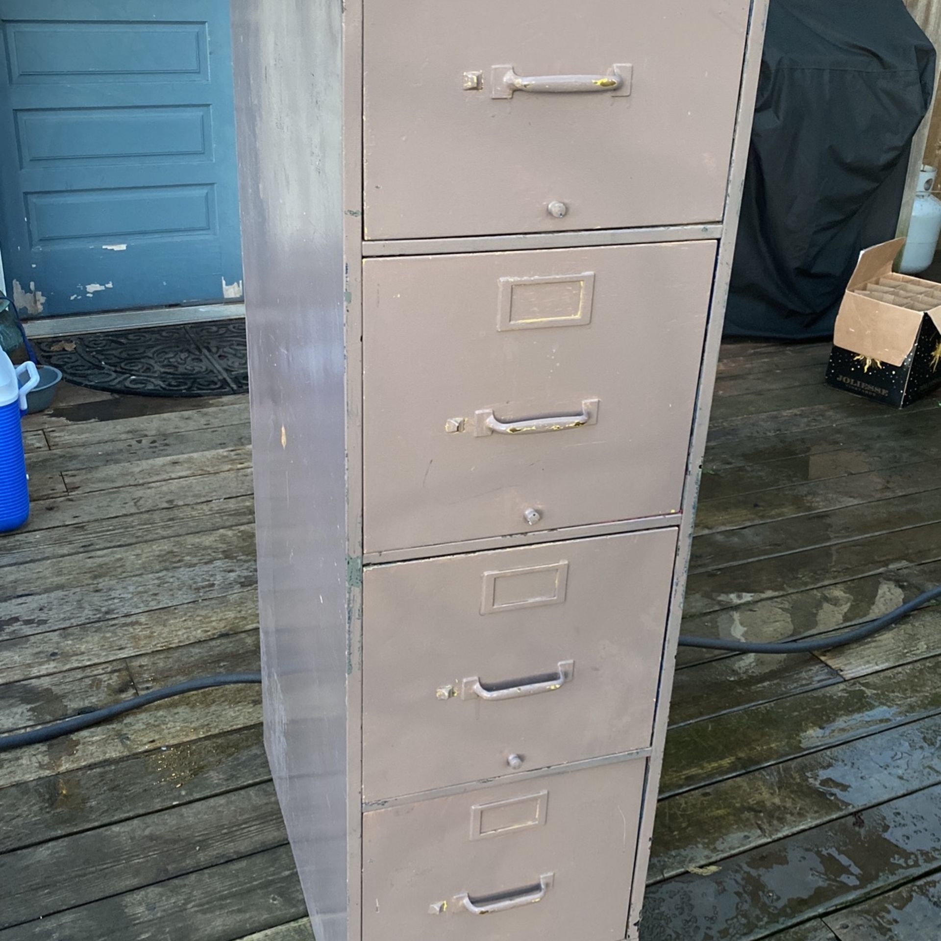 File Cabinet All Metal 4 Drawers, Old School High Quality