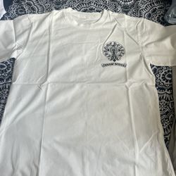 White Chrome Heart Tee