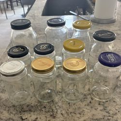 Assorted Glass Jars