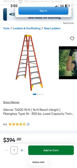 Werner 10ft step ladder