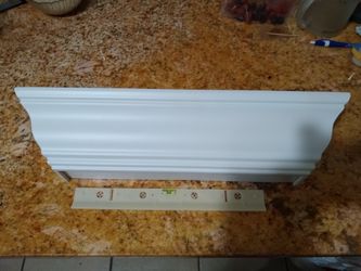 New White Wall shelf L18". H 4". W 4"