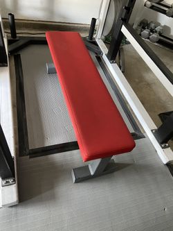 Solid Beast Metals bench new upholstery