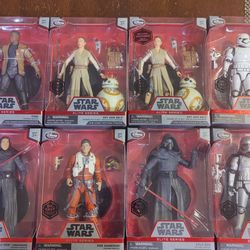 8 Diecast StarWars Figures Lot