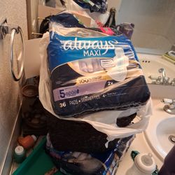 Two Packs Overnight Maxi Always Pads