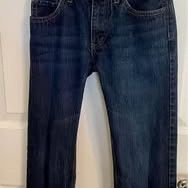 Boys Levi's 505 Regular - Size 10 Slim, Adjustable Waist, W 23 Blue Denim