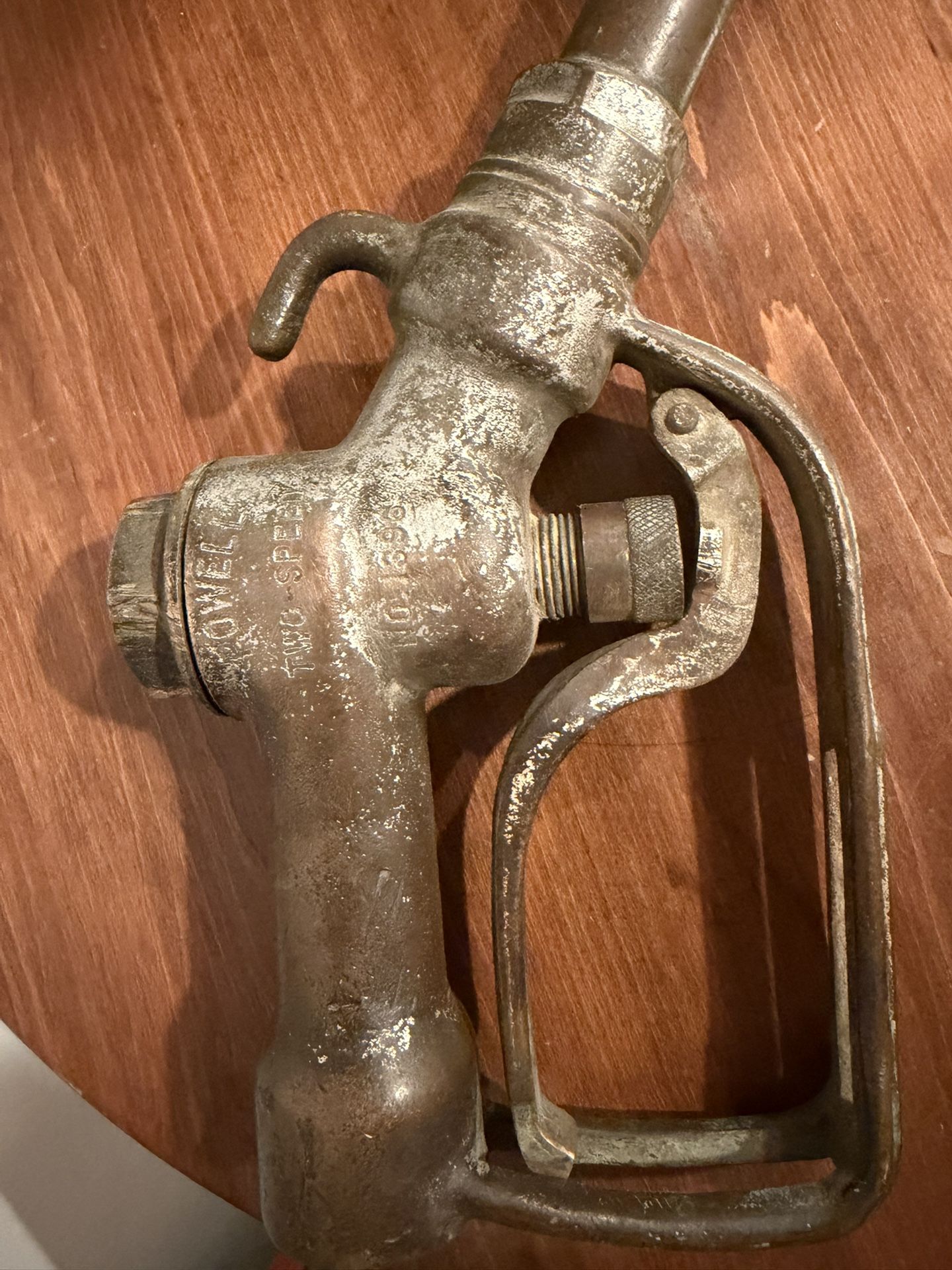 Antique Powell Gas Pump Two-Speed 1940’s Solid Brass