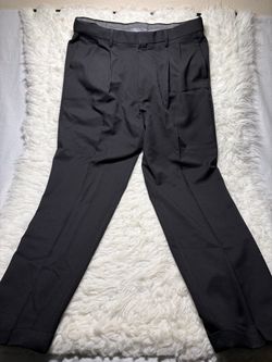 Haggar Men’s 36x32 Black Premium Comfort Dress Pants Classic Fit
