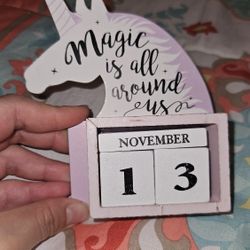 Unicorn Calendar Blocks